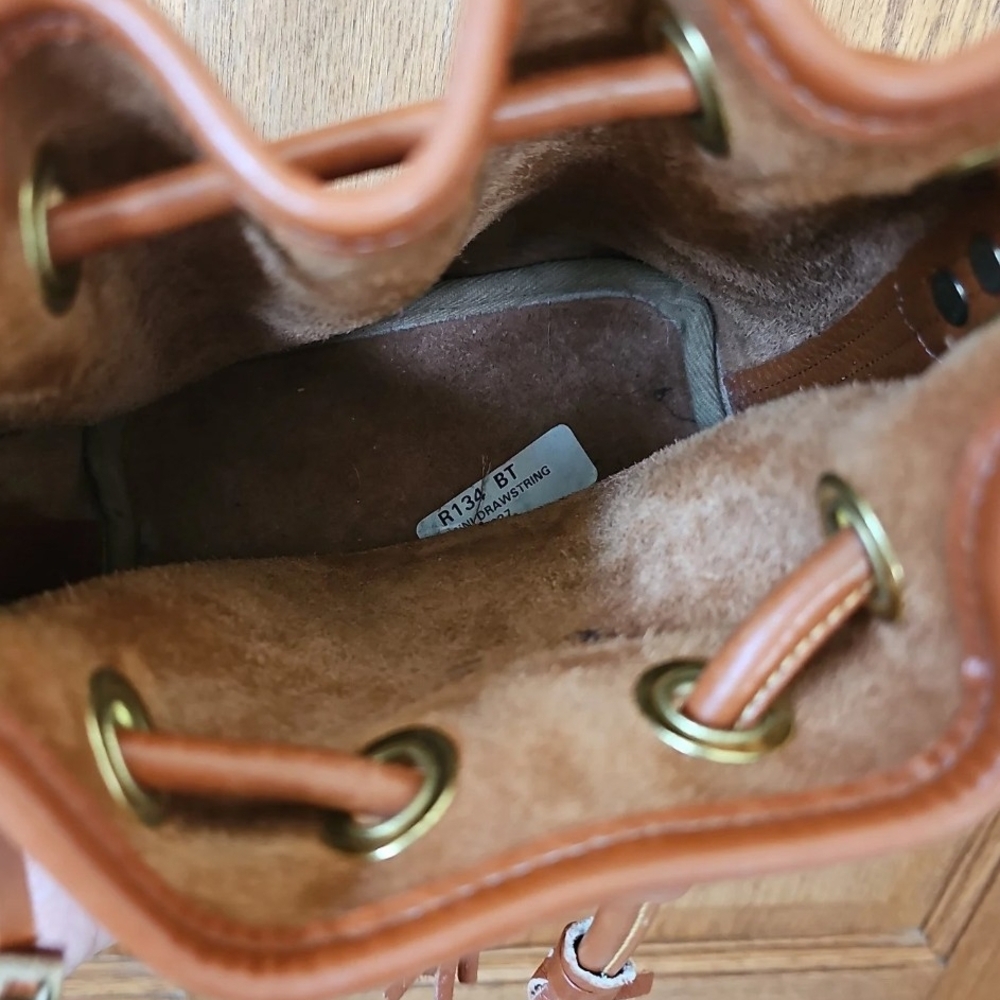 Dooney & Bourke Tan Leather Shoulder Bag - Picture 5 of 5